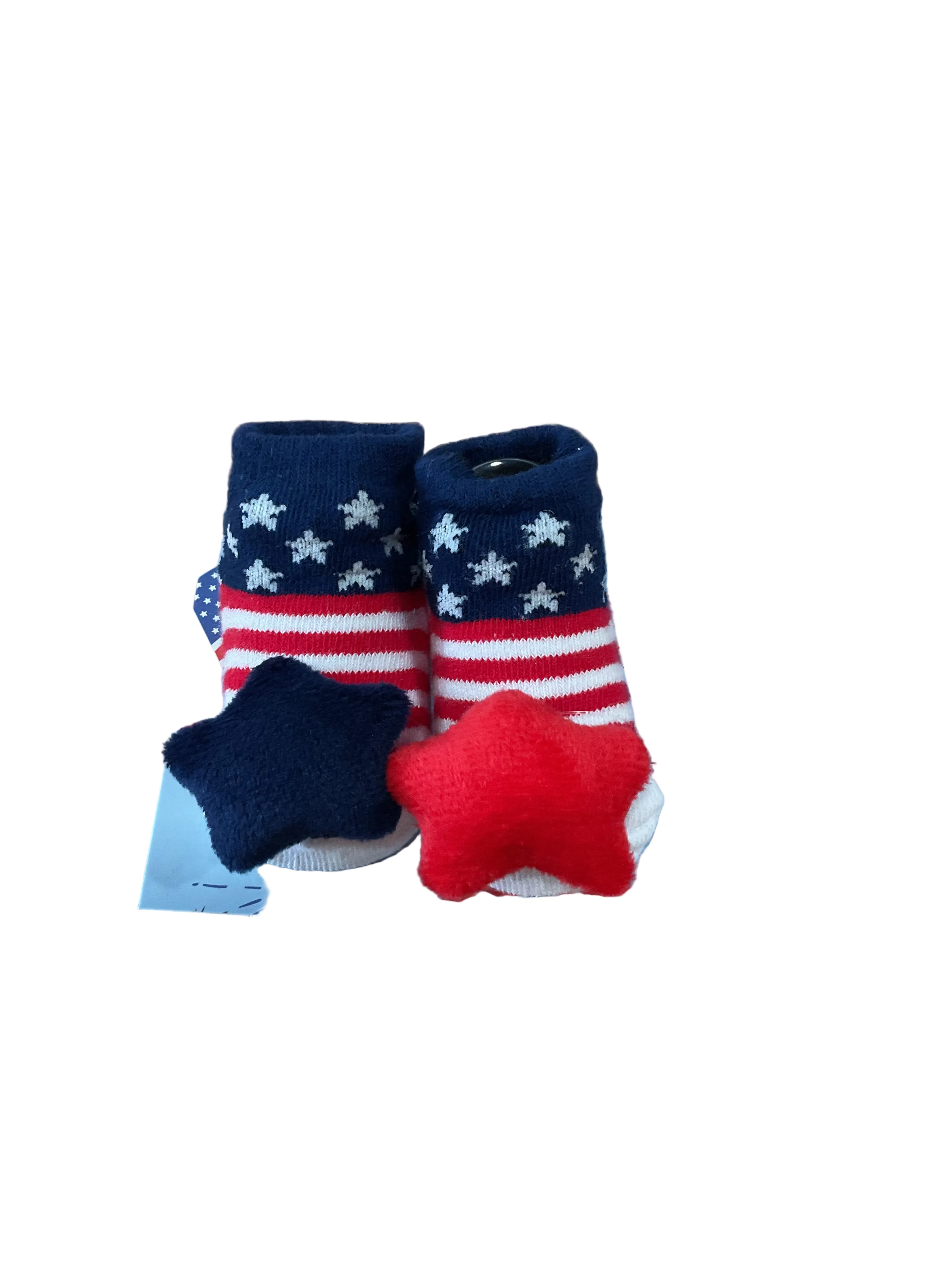 Red, White, and Blue Patriotic Socks