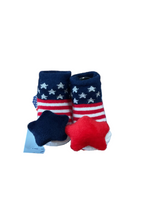 Red, White, and Blue Patriotic Socks