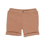 L’oved baby Kids' Organic Cuffed Shorts in Adobe