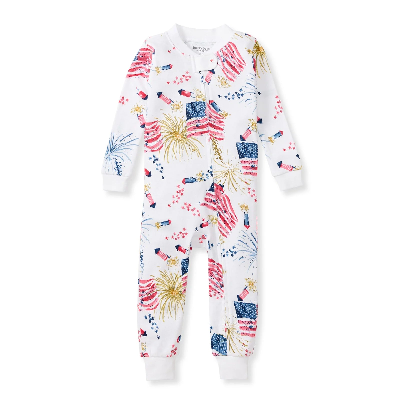Burt’s Bees | 100% Organic Patriotic Sleeper Pjs 12M