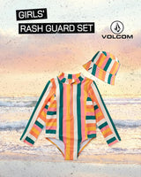 Volcom | 2Pc Girls Swimwear Set With Sun Hat