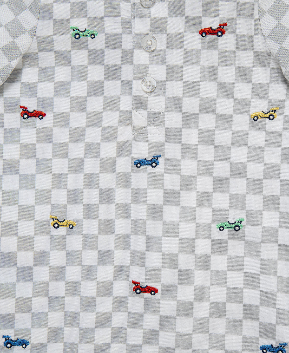 Little Me | Racecar Romper & Hat Set