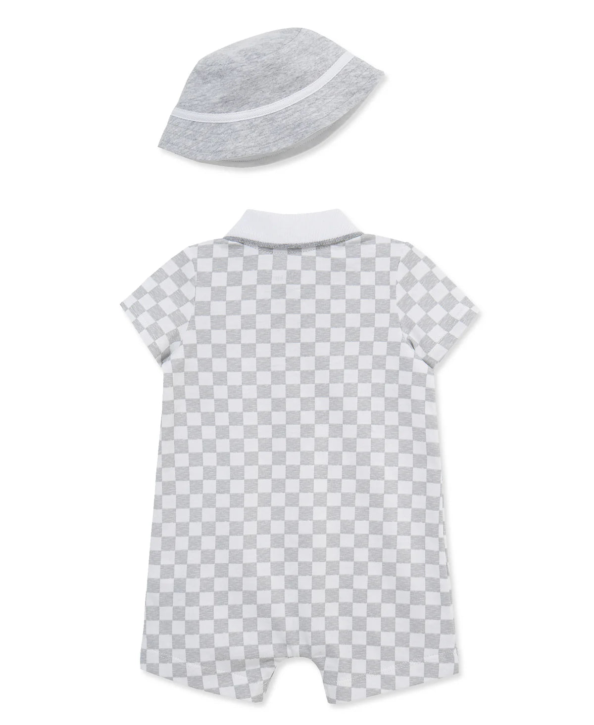 Little Me | Racecar Romper & Hat Set
