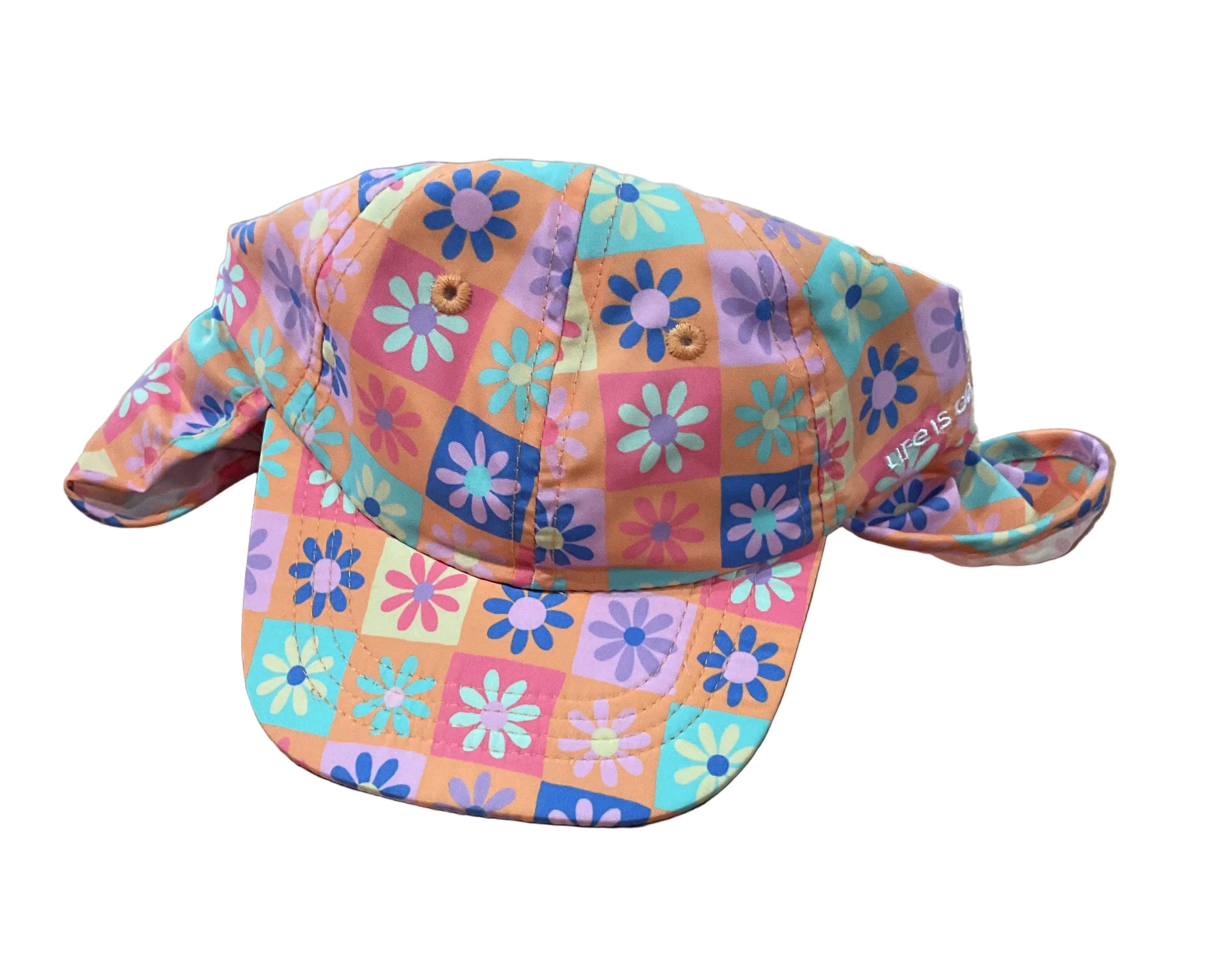Toddler Graphic Sun Cap - Flowers Design