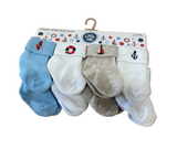 Little Me Sailor Socks - 8 Pack