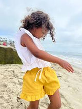 Vignette Gold Brynlee Ruffle Shorts