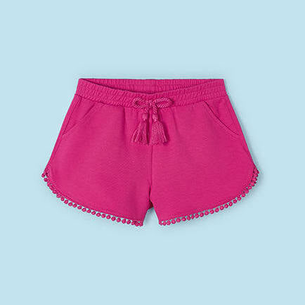 MAYORAL Girl's Chenille Shorts | Fuchsia