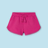 MAYORAL Girl's Chenille Shorts | Fuchsia