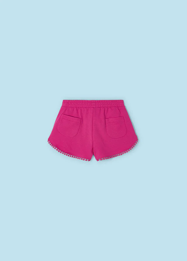 MAYORAL Girl's Chenille Shorts | Fuchsia