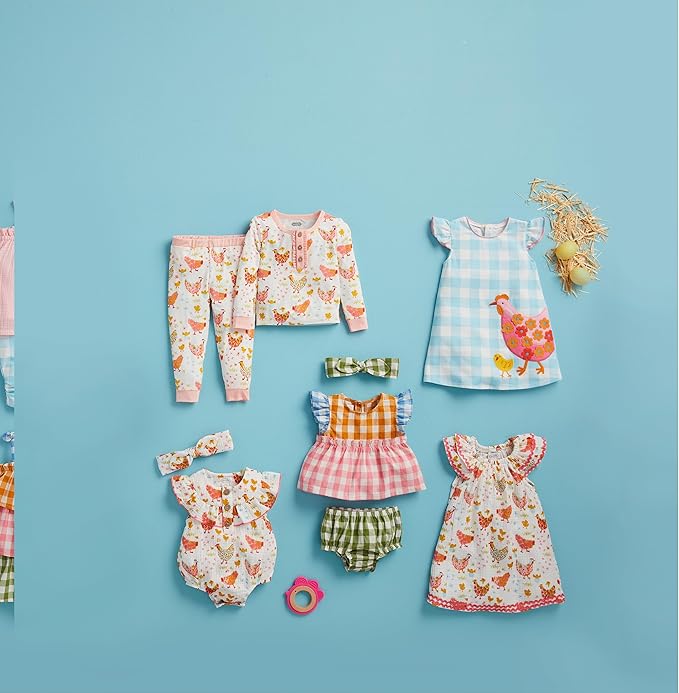 Mudpie- Flower Chicken Bubble & Headband Set