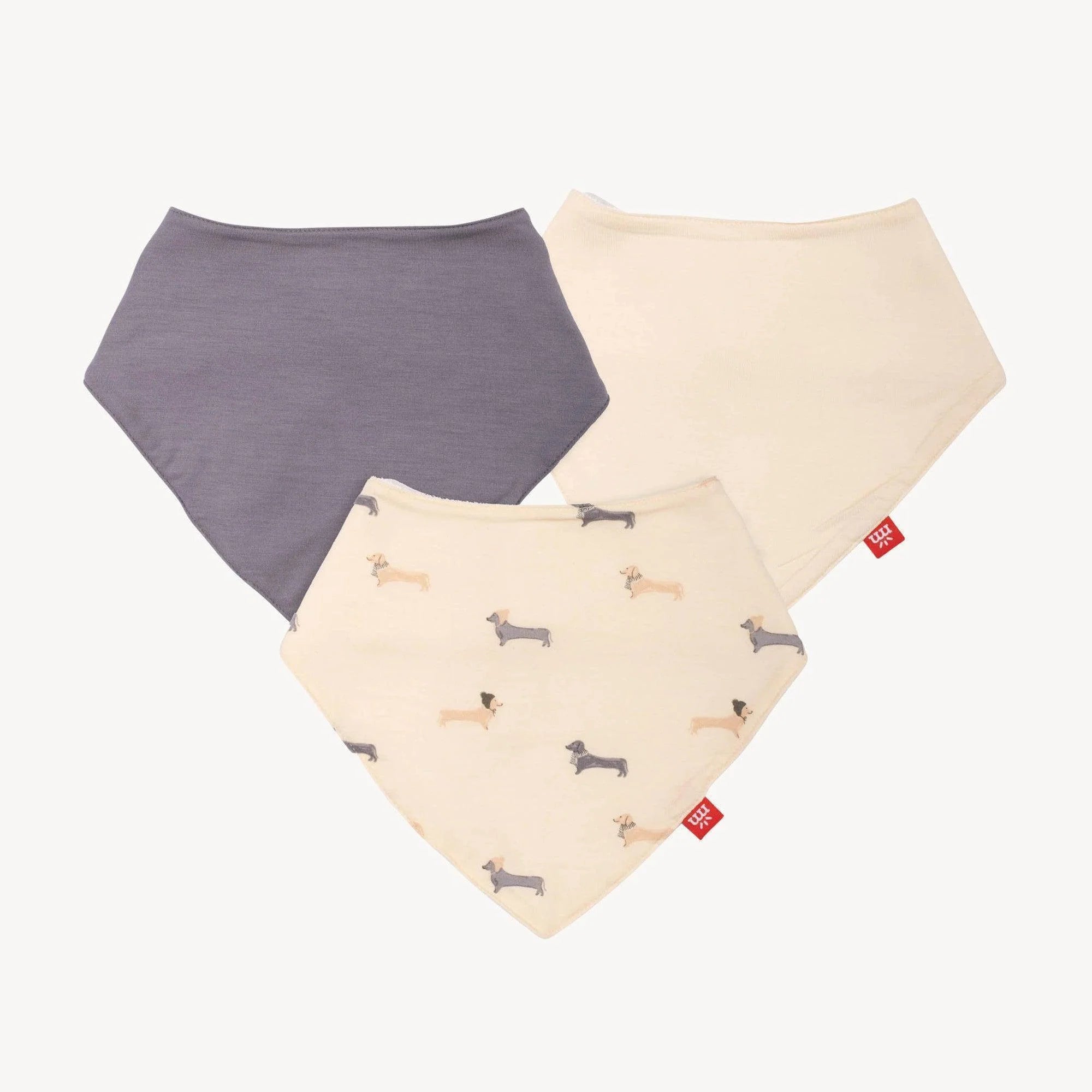 Magnetic Me | Magnetic Bandana Bib 3Pk - Beenie Von Weinie