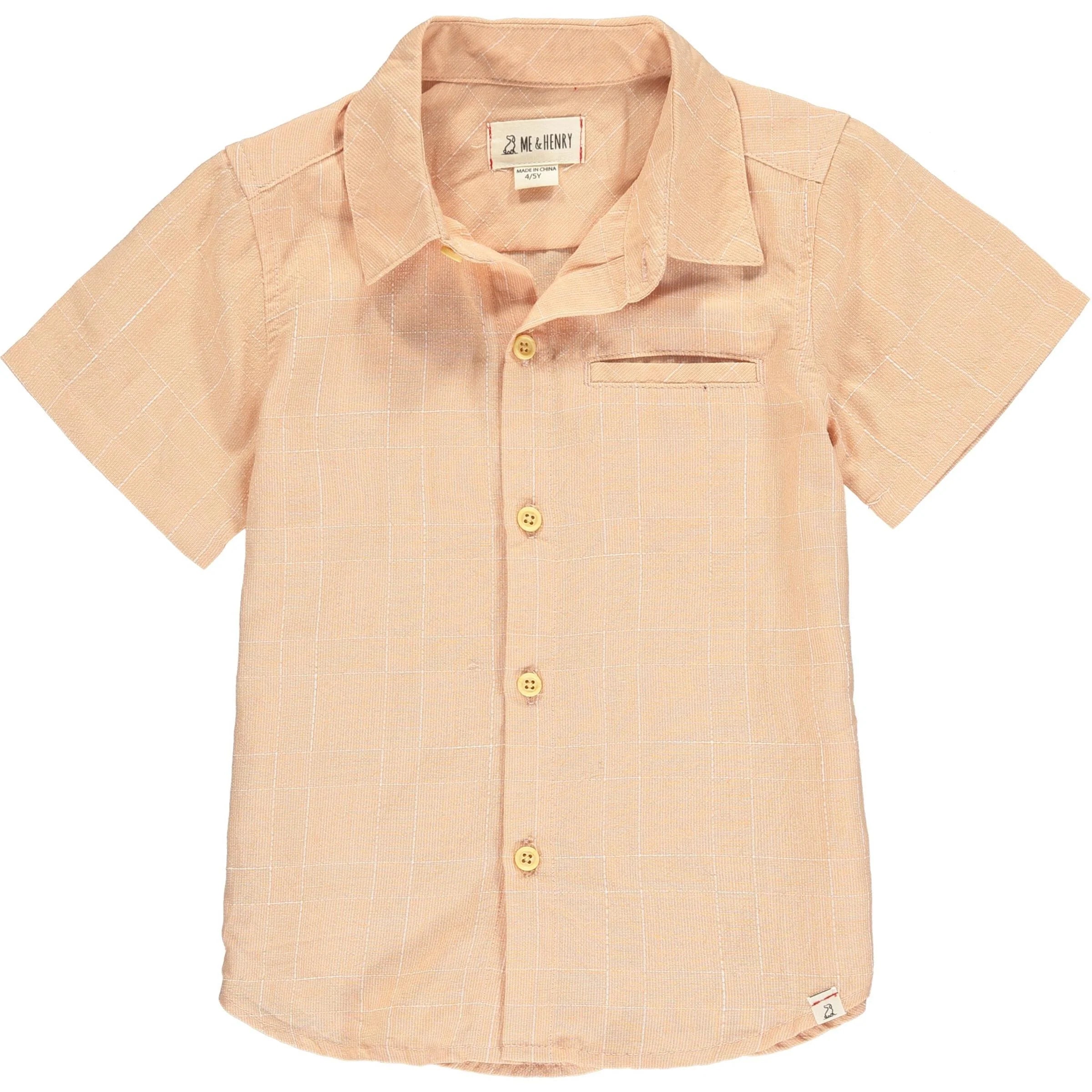 ME & HENRY | APRICOT SHORT SLEEVED SHIRT