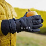 Jan & Jul | Black-Toasty Dry Waterproof Snow Gloves