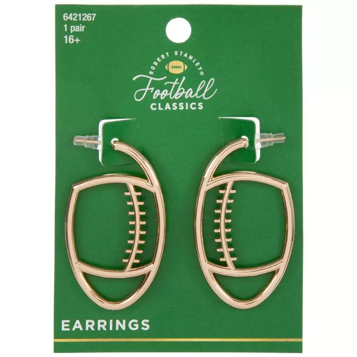 Robert Stanley | Football Hoop Earrings