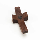 Black Walnut Thumb Cross Pocket Cross Anxiety-Relief