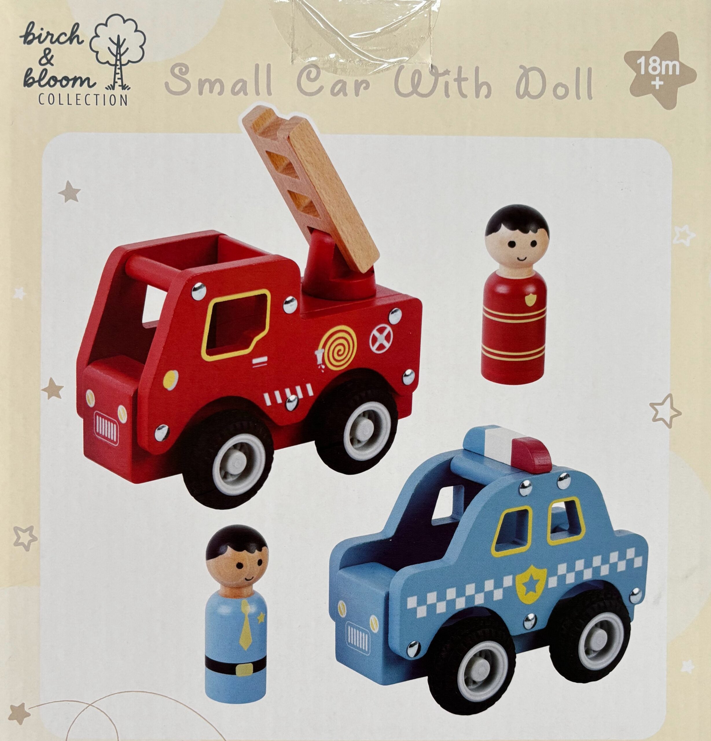 Birch & Bloom vehicle set | Police + Firefighter