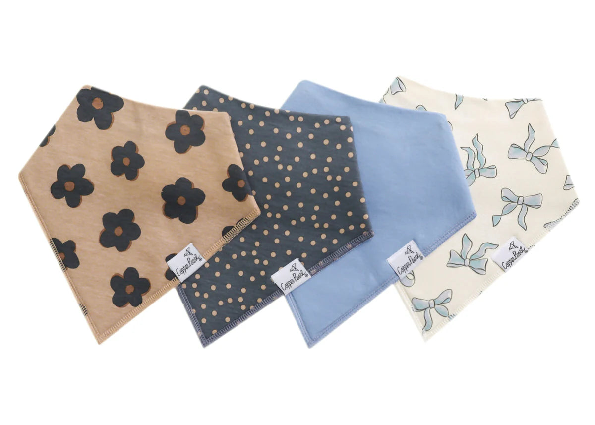 Gemma In Tan Bandana Bib Set