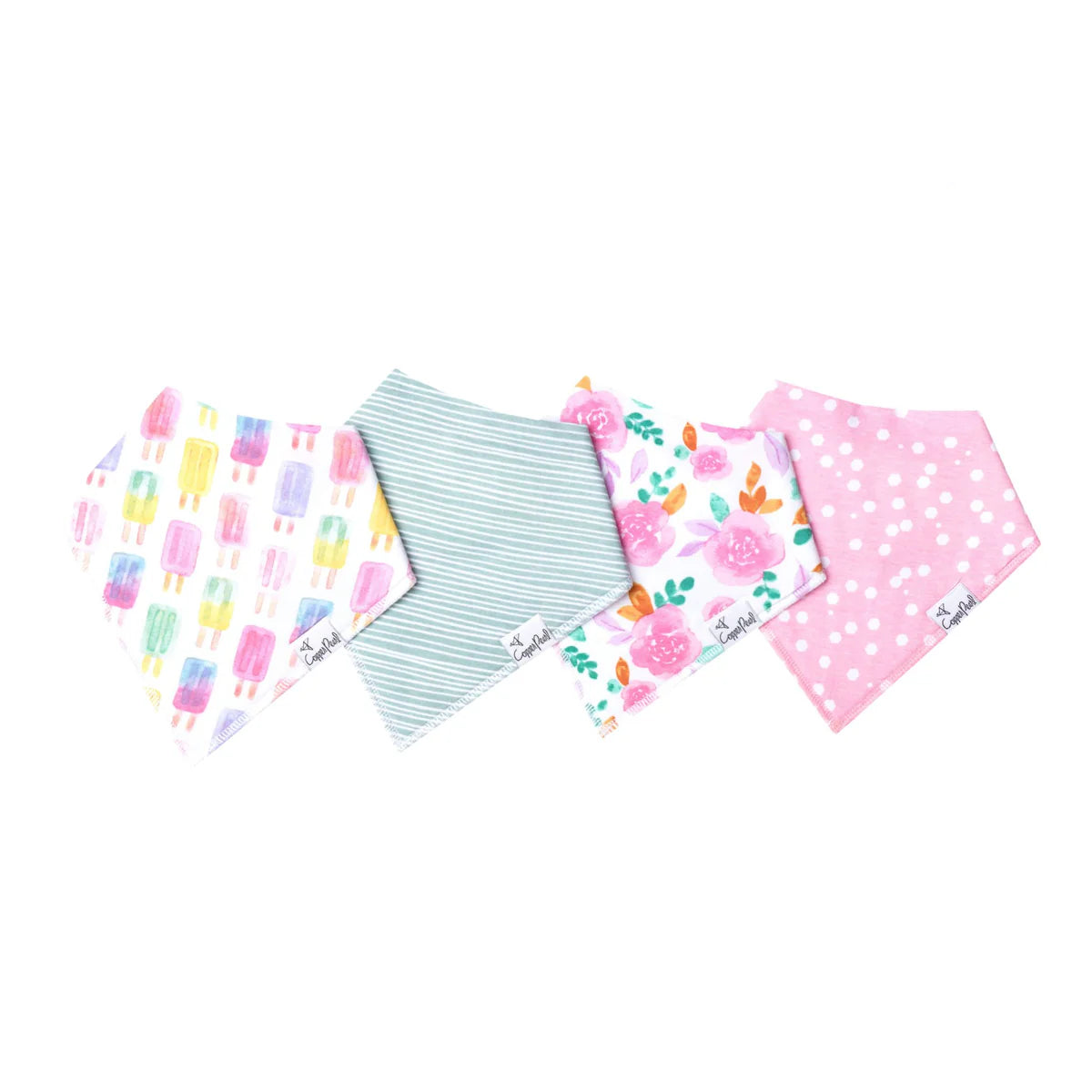 Copper Pearl Summer Bandana Bib Set
