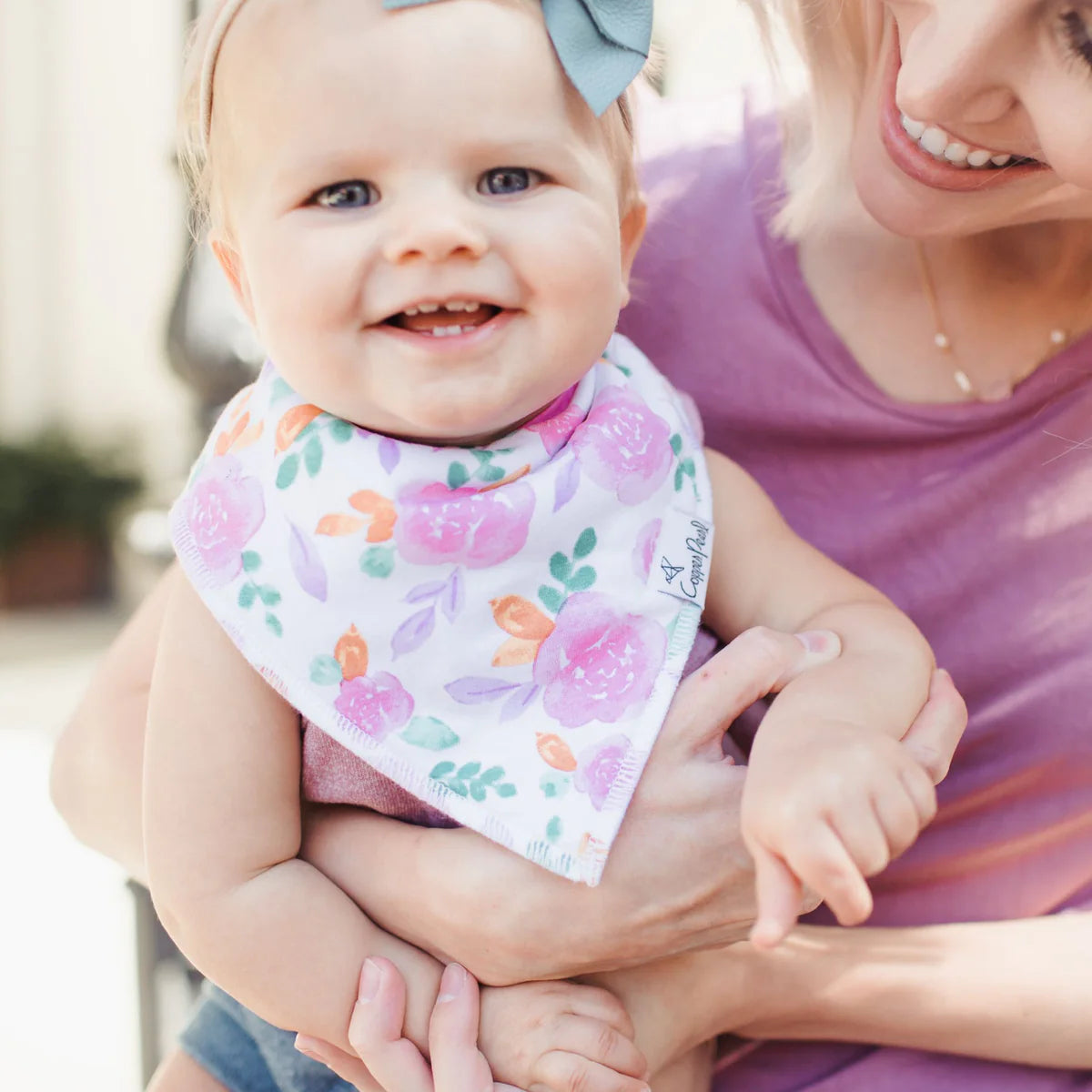 Copper Pearl Summer Bandana Bib Set