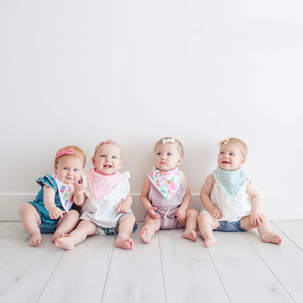 Copper Pearl Summer Bandana Bib Set