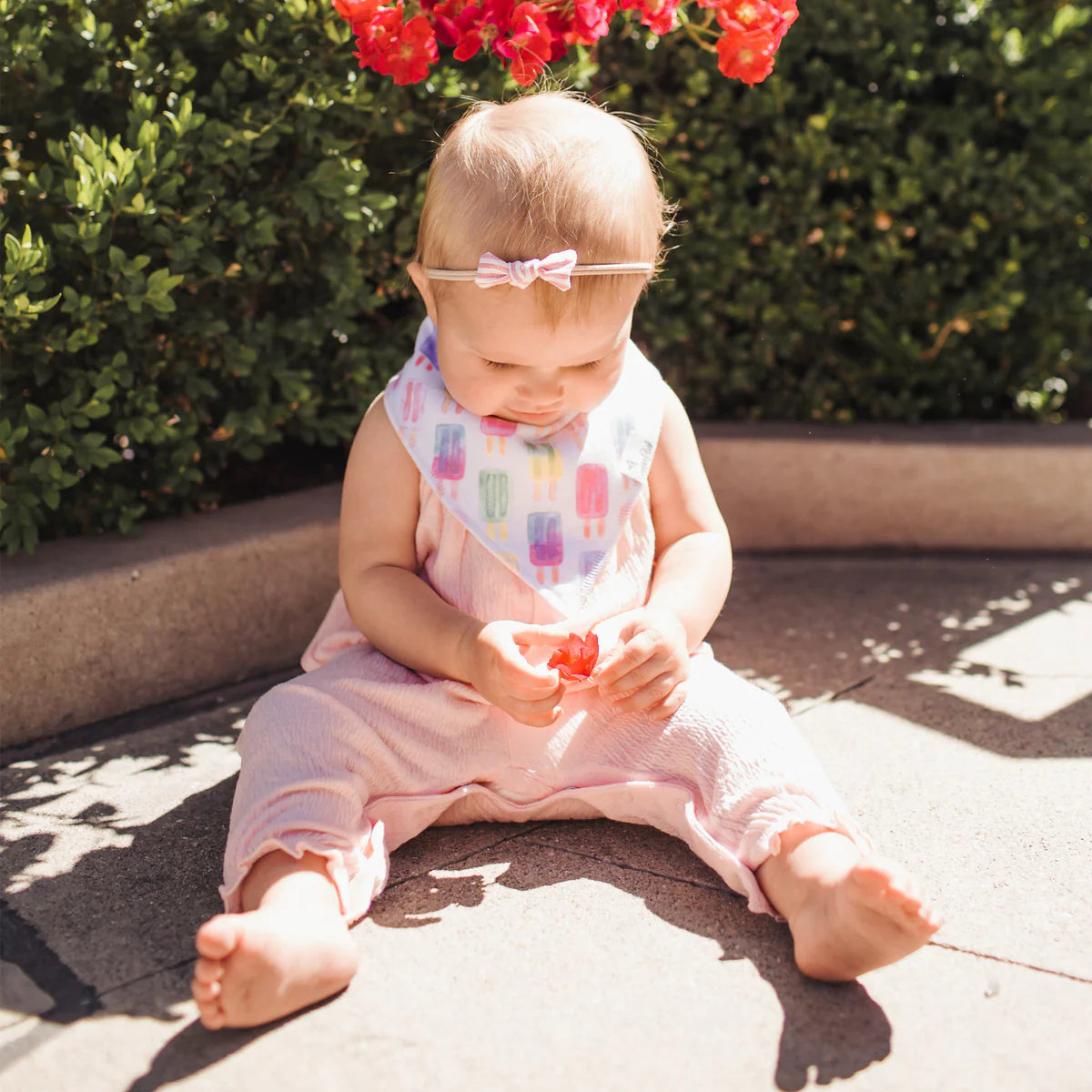 Copper Pearl Summer Bandana Bib Set