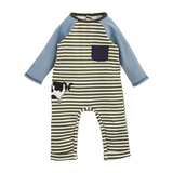 MUD PIE | Cow Striped Bodysuit 1Pc 6-9M