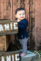 L’OVED BABY | Organic Leggings Navy & White