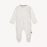 MAGNETIC ME | Evangeline Organic Cotton Magnetic Footie W/ Ruffles