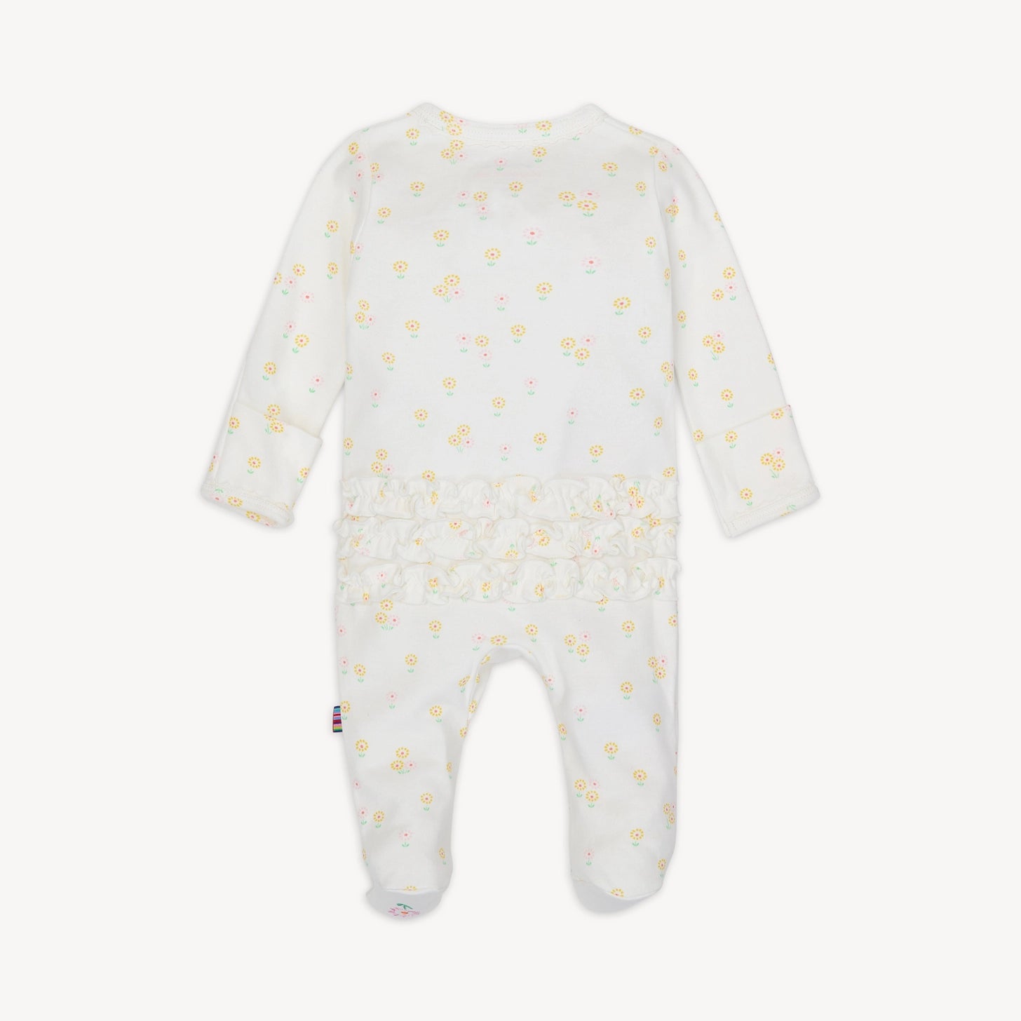 MAGNETIC ME | Evangeline Organic Cotton Magnetic Footie W/ Ruffles