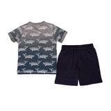 BEAR CAMP | Origami Ombre Whale 2 Piece Set, True Navy