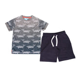 BEAR CAMP | Origami Ombre Whale 2 Piece Set, True Navy