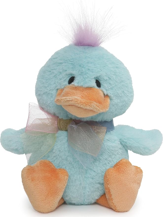 GUND | Quacklin Easter Duck Stuffed Animal, Styles May Vary, 7.5”