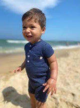 ME & HENRY | Camborne Henley Romper- Navy