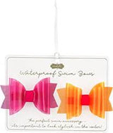 Small Swim Hair Bow 2Pc Vinyl Bows