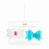 Small Swim Hair Bow 2Pc Vinyl Bows