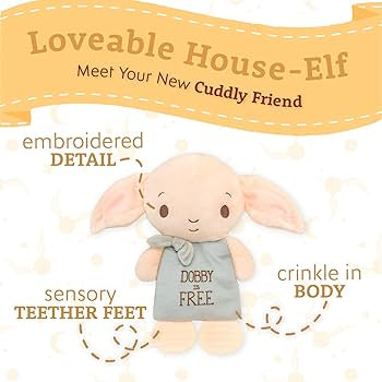 Harry Potter Dobby Teether Plush Toy