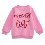 Mud Pie NICE LIST TINSEL TODDLER SWEATSHIRT