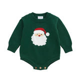 Mud Pie Green Santa Sweater Bubble