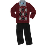 Good Lad Apparel Burgundy - 3 Piece Set