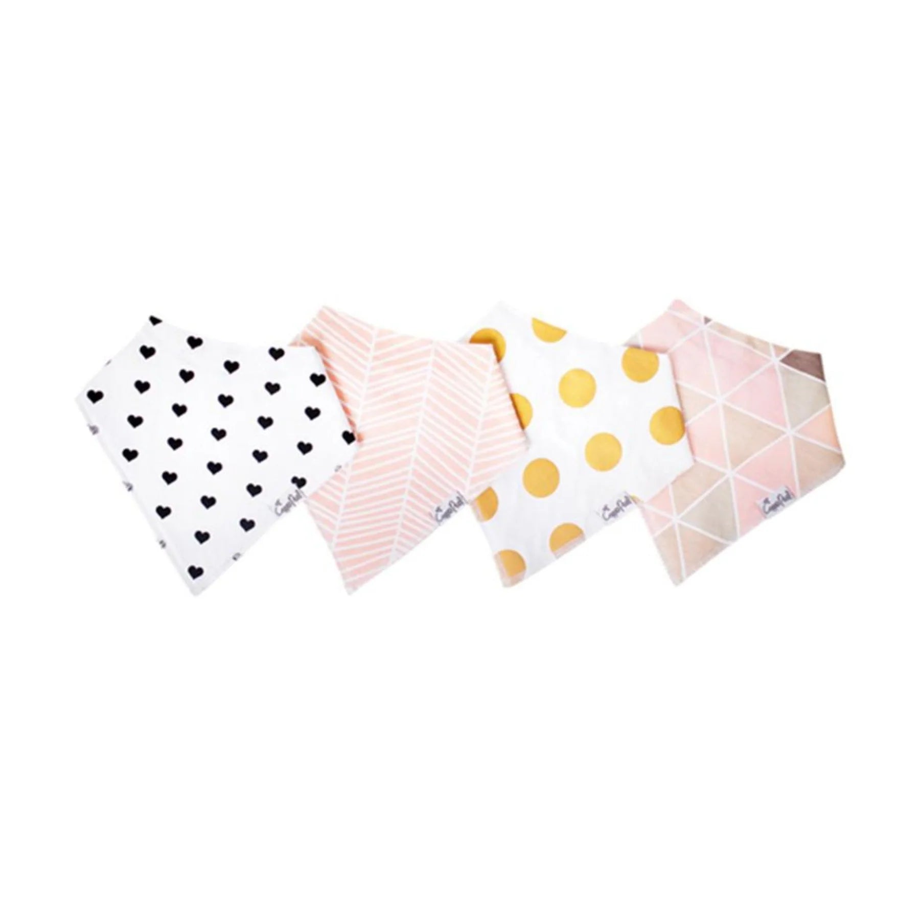 Blush Baby Bandana Bib Set (4-pack)