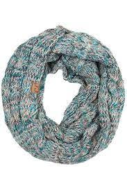 Kids multi tone cable knit CC infinity scarf