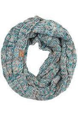 Kids multi tone cable knit CC infinity scarf