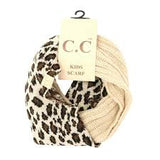 Kids leopard print CC infinity scarf kidssf80