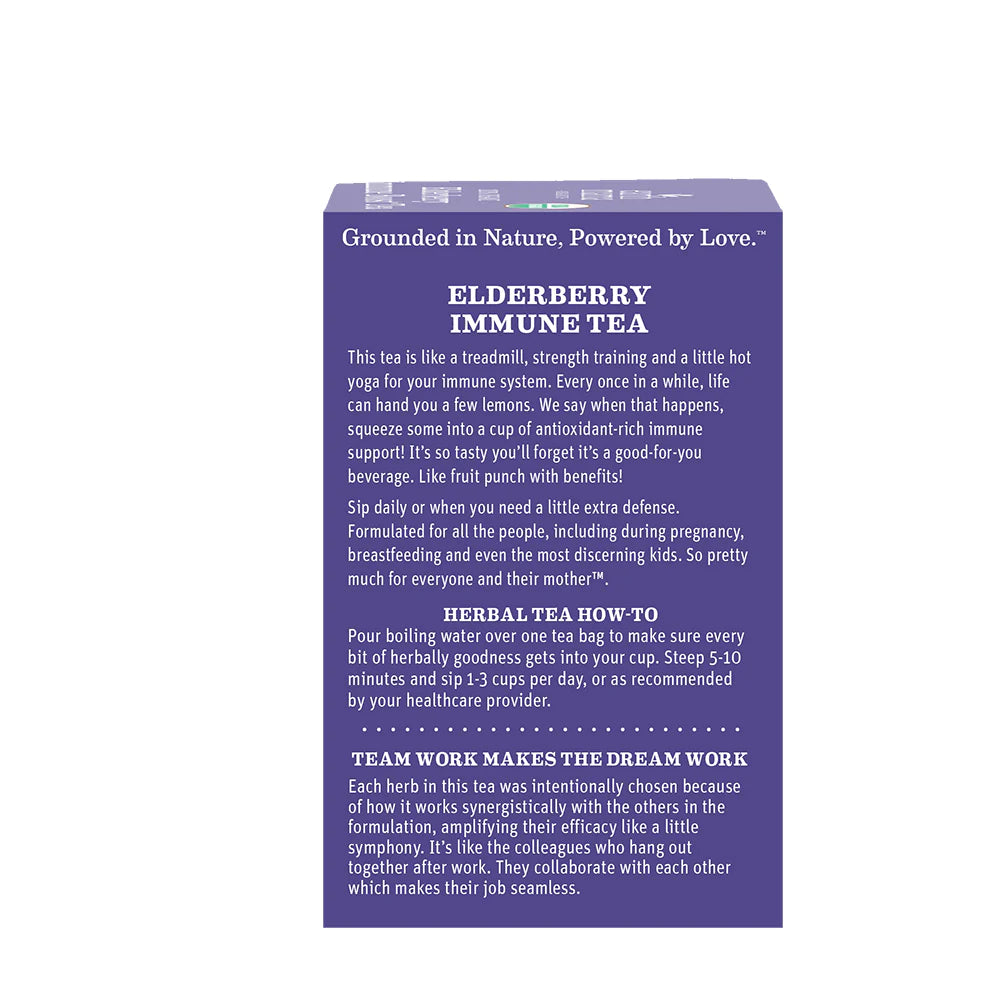 Earth Mama organic elderberry immune tea