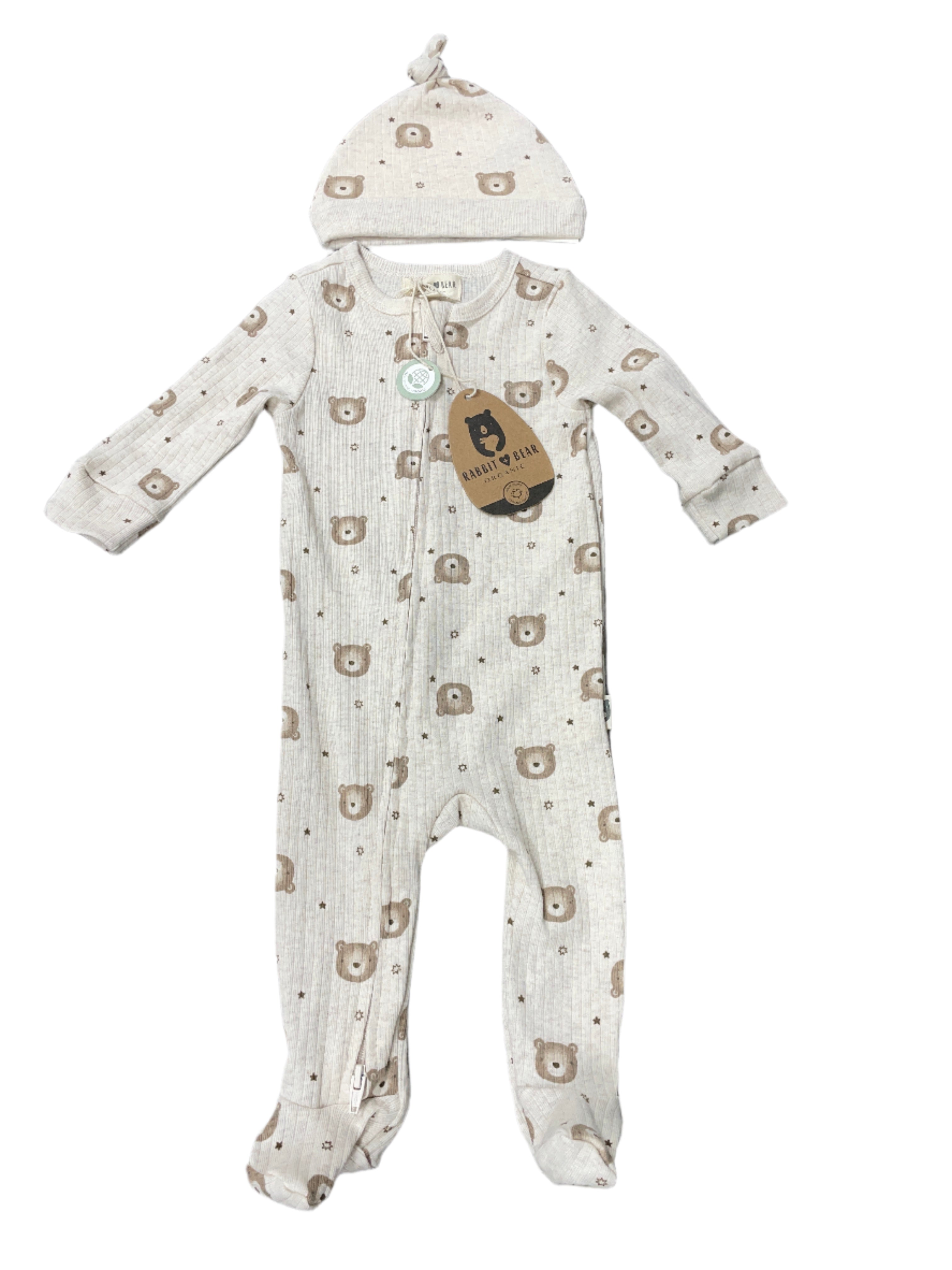 Rabbit + Bear 2PC Organic Bear Sleeper