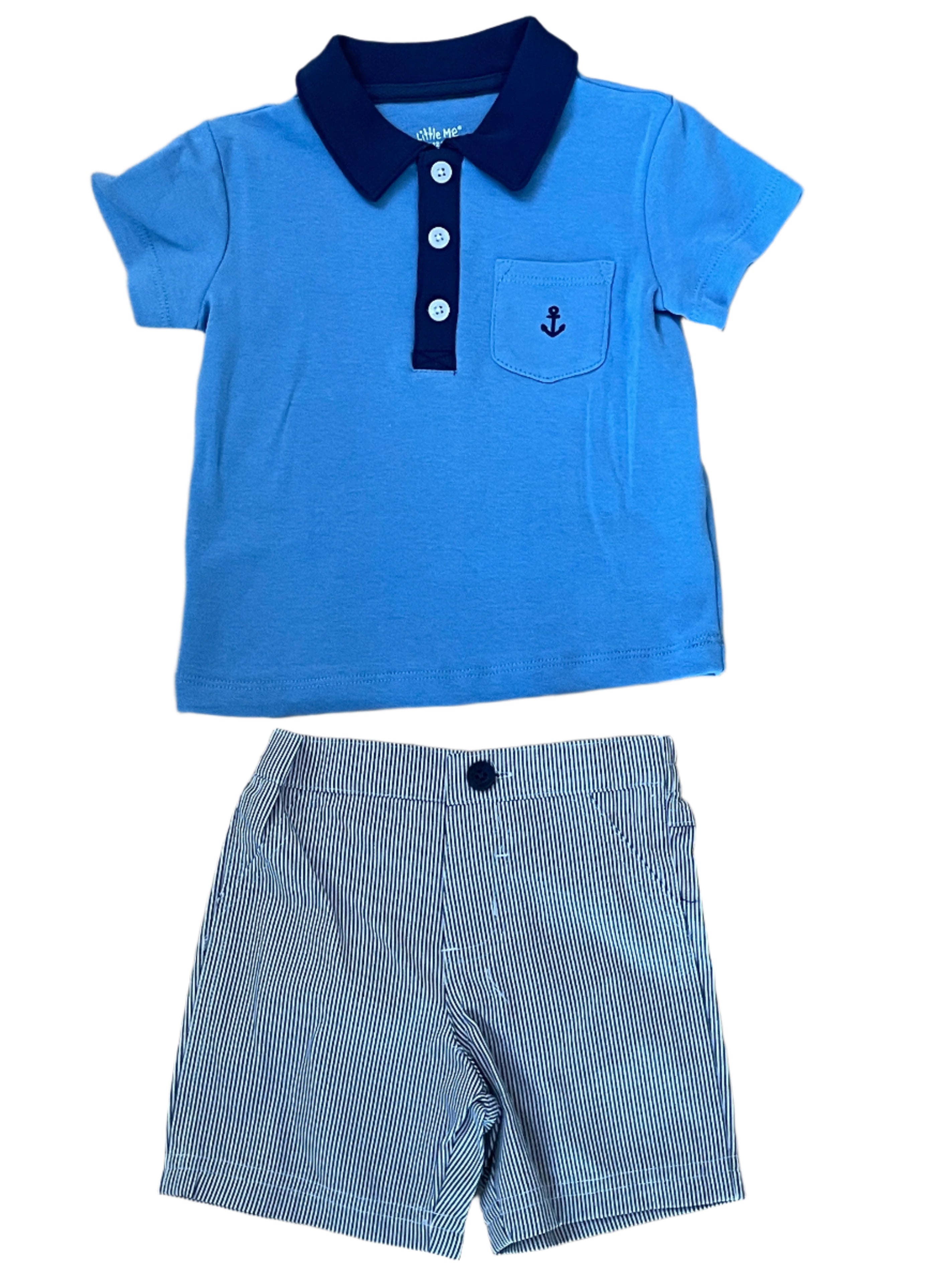 2PC Polo Short Set 12M