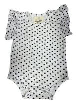 Vignette White Flutter Sleeve Onesie