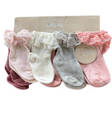 Little Me Simply Organic 8PC sock set 12-18M