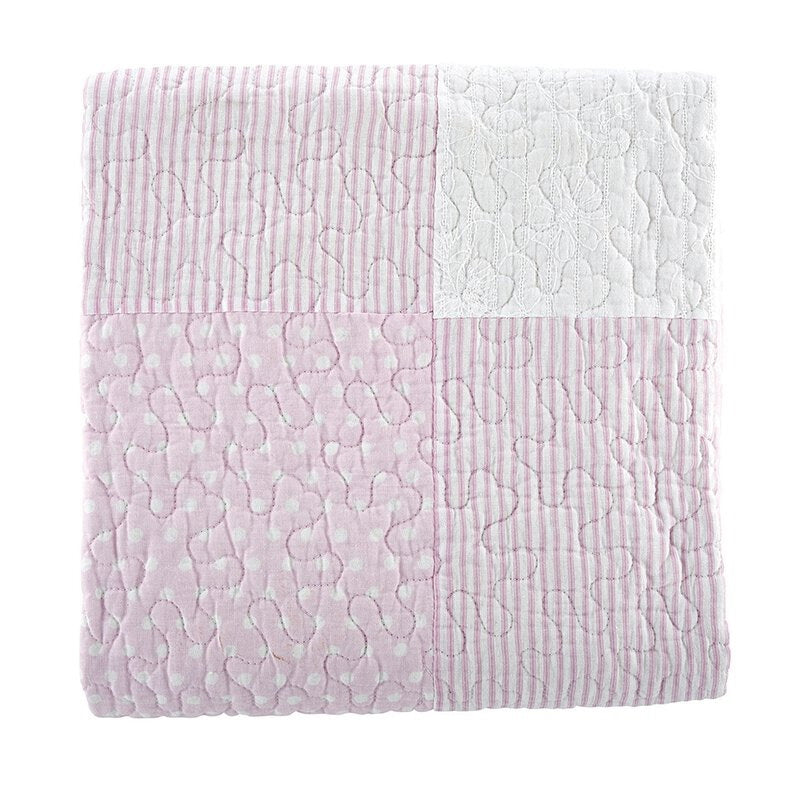 Stephan Baby Quilt Pink Dot