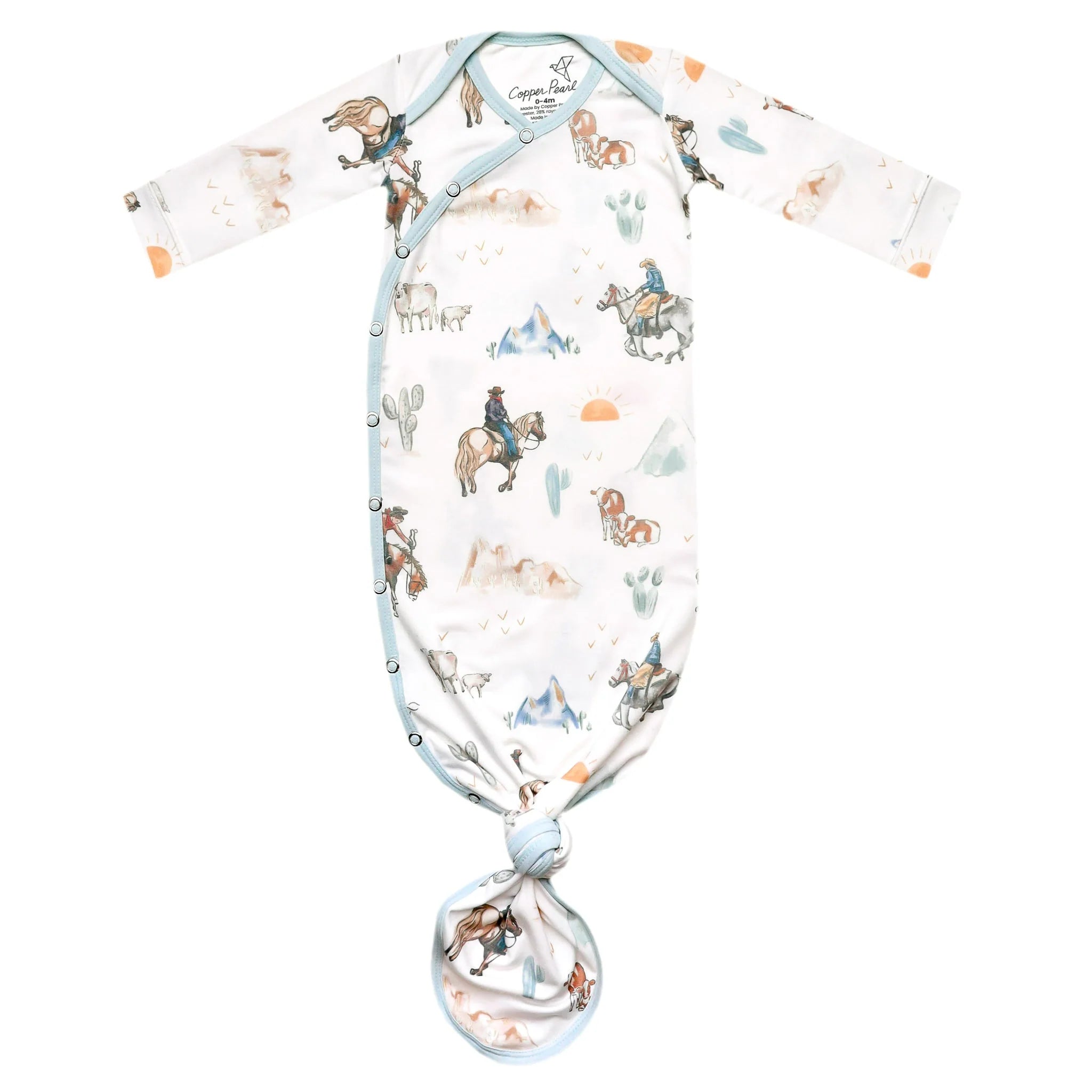 Copper Pearl | Boone Newborn Knotted Gown